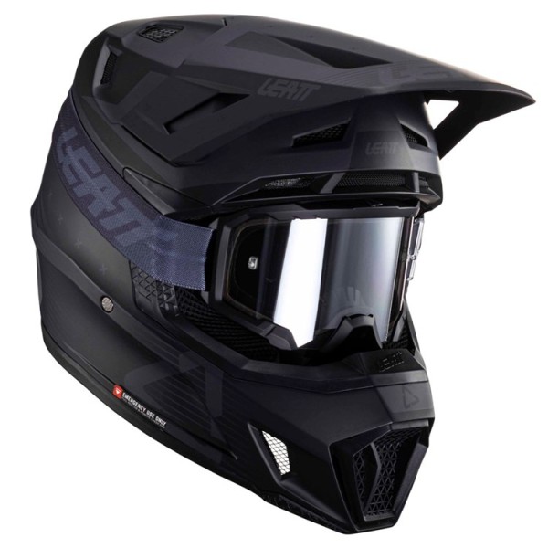 Leatt LEATT HELMET MOTO 7.5 V24 STEALTH INCLUDES 4.5 GOGGLE